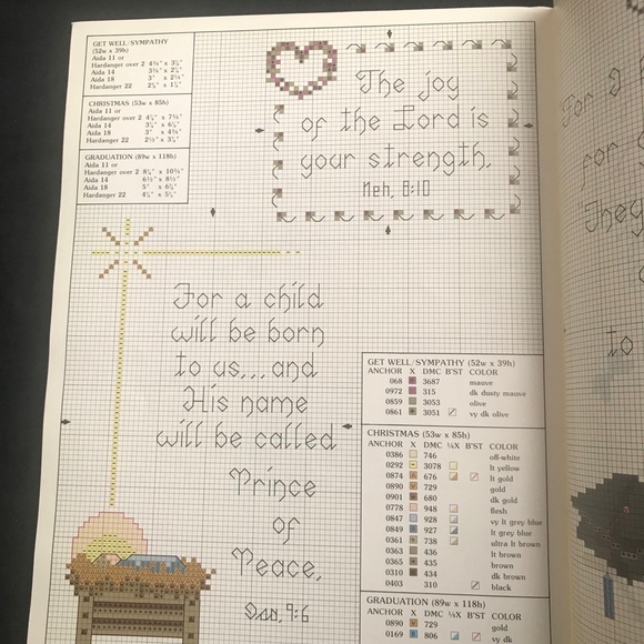 Cross Stitch Scriptures for All Occasions Leaflet 355 Vintage 1985 Leisure Arts - Picture 4 of 5